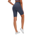 Pantalones cortos de entrenamiento de cintura alta para mujeres con pantalones cortos de ciclista de bermuda